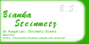 bianka steinmetz business card